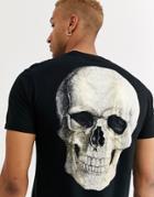 Bolongaro Trevor Foil Skull Back Print T-shirt - Black