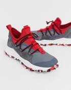 Timberland Brooklyn Hiker Sneakers In Gray And Red