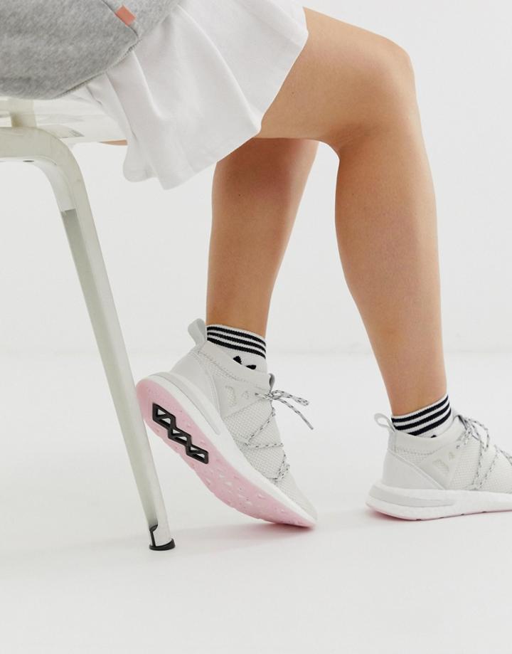 Adidas Originals White Arkyn Sneakers - White