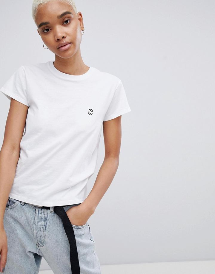Carhartt Wip Shrunken T-shirt With Embroidered Logo - Multi