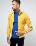 Fred Perry Sports Authentic Track Jacket In Yellow - Gold