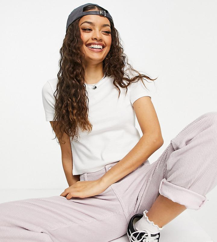 Topshop Petite Every Day Tee In White