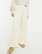 Asos Design Pleated Wide Leg In Sweat-gray