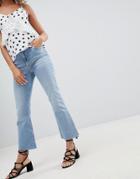 Miss Selfridge Crop Flare Jean - Blue