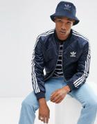 Adidas Originals Superstar Quilted Jacket In Navy Br7155 - Navy
