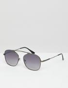 Jeepers Peepers Square Sunglasses In Silver
