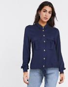 Vila Utility Shirt In Navy