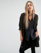 Rock & Religion Heydon Cocoon Cardigan - Green