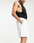 Weekday Standard Jersey Shorts In White - Part Of A Set