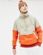 Marmot Lynx Insulated Anorak In Stone/orange - Stone