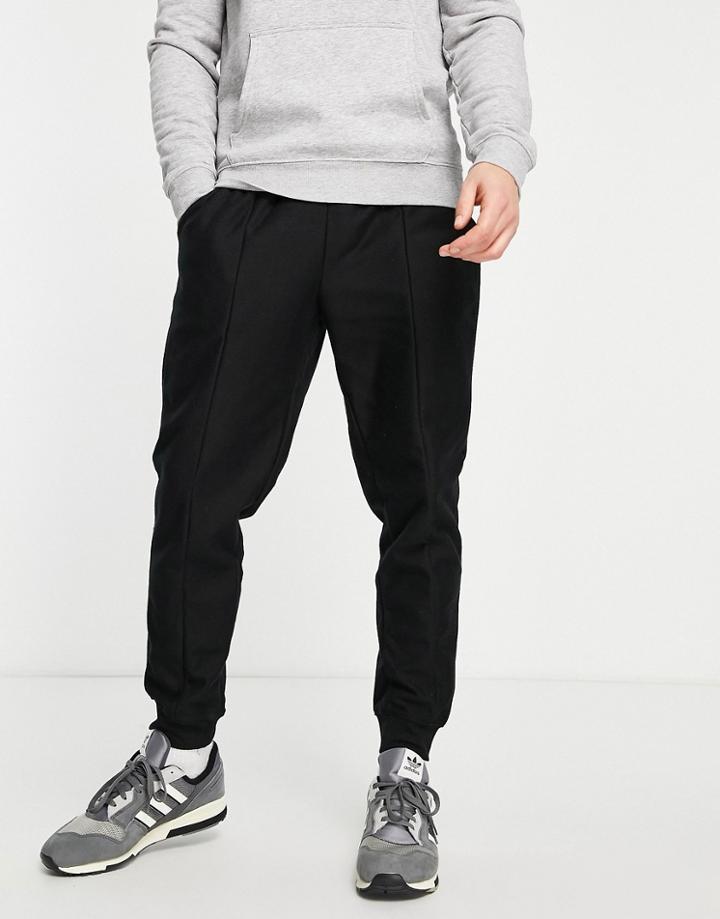 Topman Twill Sweatpants In Black - Part Of A Set