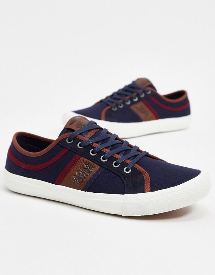 Jack & Jones Pump Sneakers In Navy