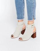 Kg By Kurt Geiger Ripple Gray Peep Toe Shoe Boots - Taupe
