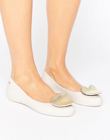 Zaxy Pop Heart Ballerina - Cream