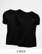 Armani Jeans T-shirt With Crew Neck 2 Pack - Navy