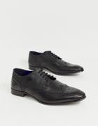 Silver Street Leather Formal Brogues In Black