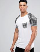 Brave Soul Evil Eye Pocket T-shirt - Blue