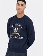 Tommy Hilfiger Back Bay Logo Sweatshirt In Navy