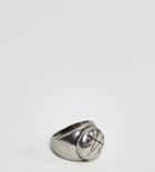 Reclaimed Vintage Inspired Oval Signet Ring In Silver Exclusive To Asos - Silver
