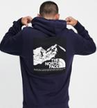 The North Face Graphic Hoodie In Navy Exclusive At Asos