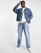 Levi's Stay Loose Type 2 Denim Trucker Jacket In Blue Wash