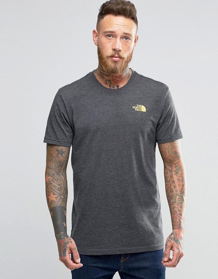 The North Face T-shirt With Never Stop Exploring Print - Gray