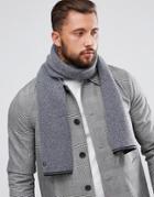 Fred Perry Twin Tipped Lambswool Scarf Charcoal - Gray