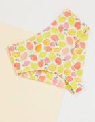 Monki Cecile Fruit Print Cheeky Bikini Bottoms In Mutli-multi