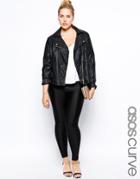 Asos Curve Legging With High Waist In Shimmer Disco