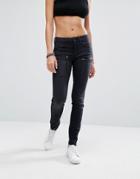 G-star Powel Mid Rise Skinny Jeans With Pocket Detail - Black