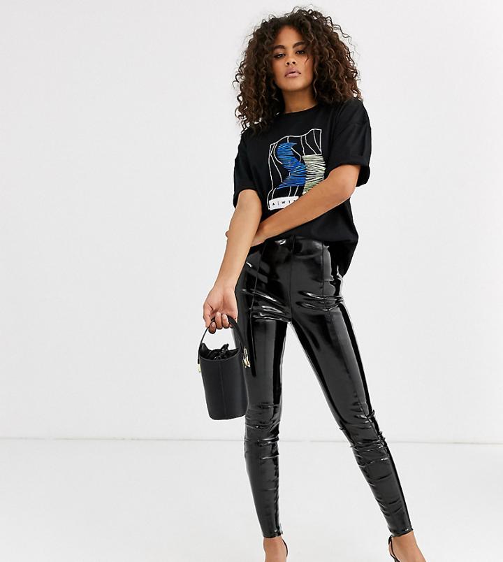 Asos Design Tall Spray On Vinyl Pants