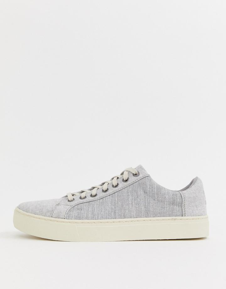Toms Lenox Chambray Trainers In Grey-gray