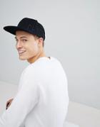 Jack & Jones Snap Back Cap With Chaotic Embroidery - Black