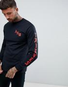 Cheats & Thieves Sleeve Print Long Sleeve Top - Green