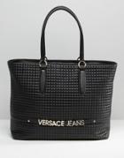 Versace Jeans Quilted Tote Bag - Black