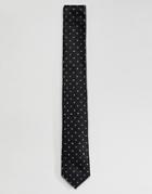Selected Homme Star Detail Tie - Black