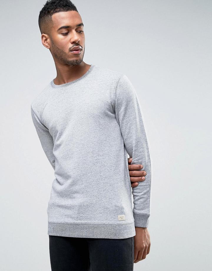 Minimum Rosolano Crew Sweat In Gray Melange - Gray