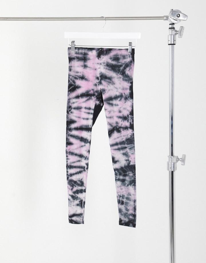 Kikiriki Highwaisted Tie-dye Leggings-black