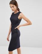 Y.a.s Element Pin Stripe Bodycon Dress - Black