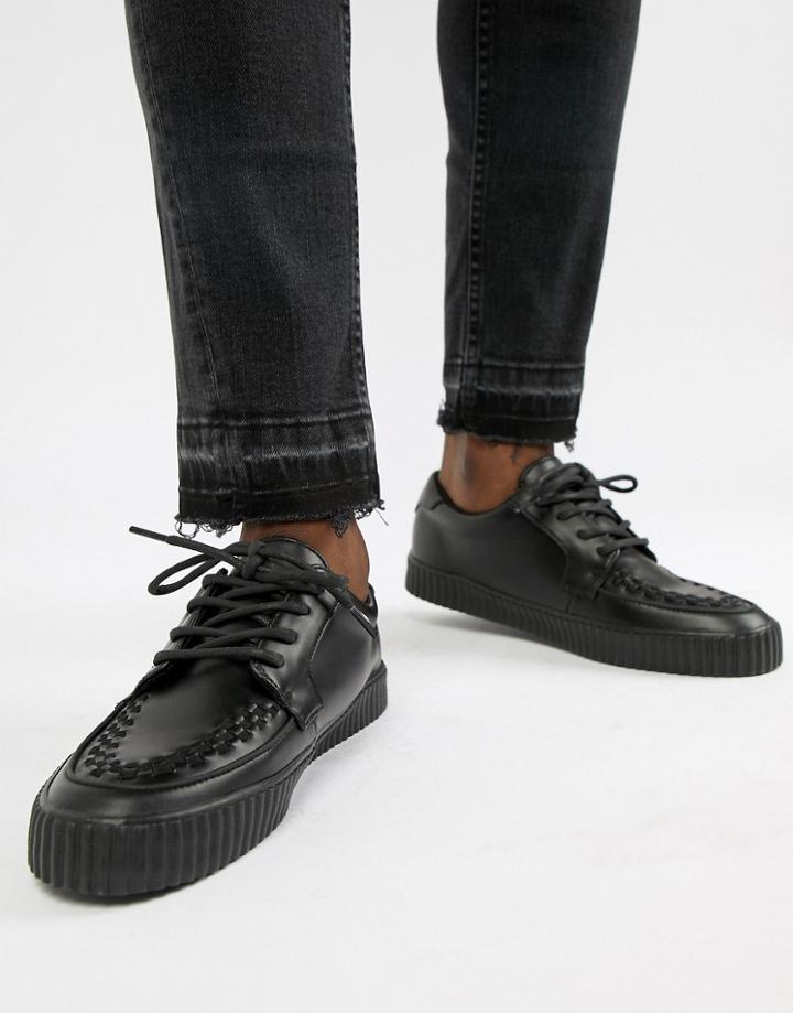 T.u.k Vegan Ezc Round Toe Sneakers - Black