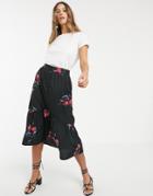 Vero Moda Button Thru Drop Hem Skirt - Multi