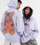 Crooked Tongues Unisex Oversized Hoodie With Metallic Bear Print