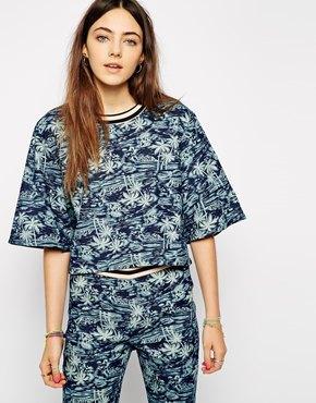 Native Rose Mavericks Storm Top In Islander Print - Multi