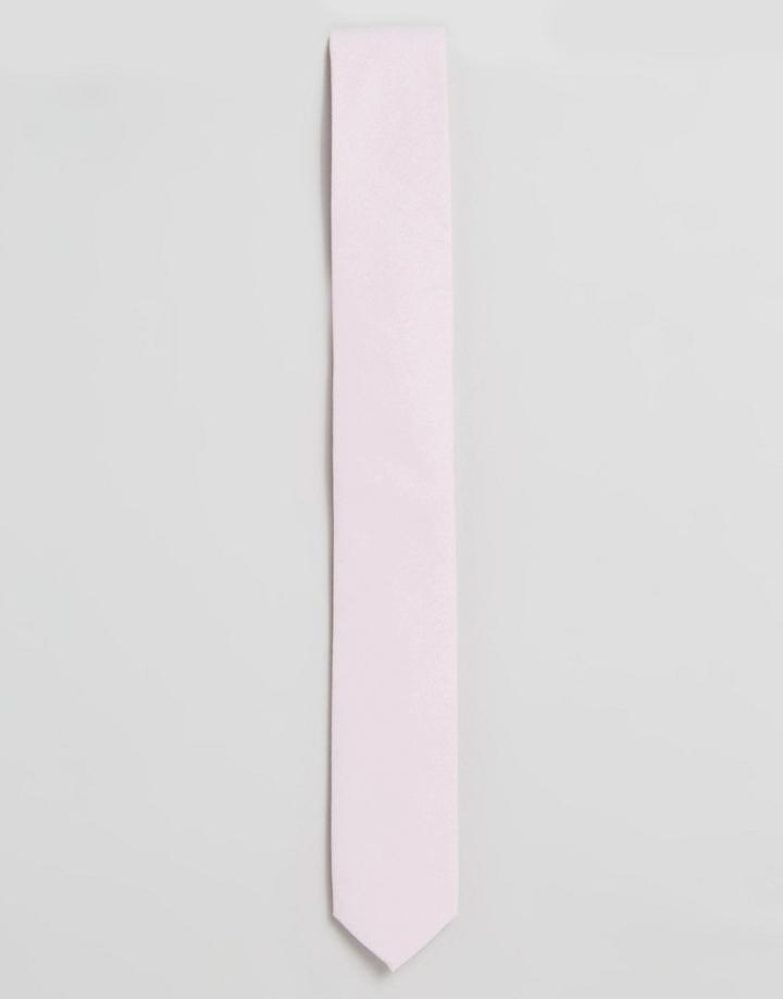 Asos Tie In Light Pink - Pink