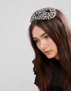 Vixen Heart Shaped Pillbox Hat In Leopard - Multi