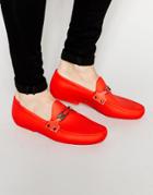 Vivienne Westwood Safety Pin Logo Loafers - Red