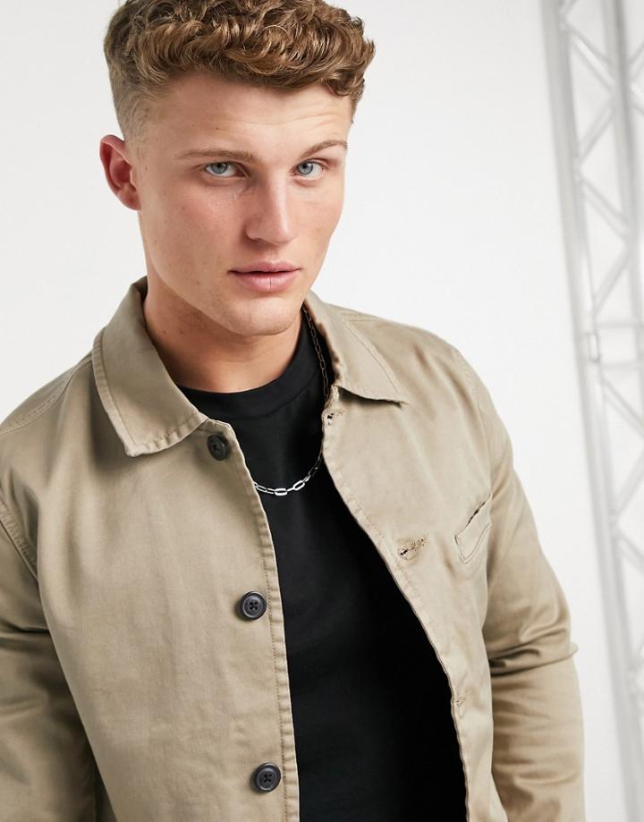 Selected Homme Jake Worker Jacket-neutral