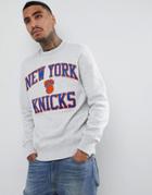 Mitchell & Ness Nba New York Knicks Sweatshirt - Gray
