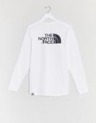 The North Face Easy Long Sleeve T-shirt In White