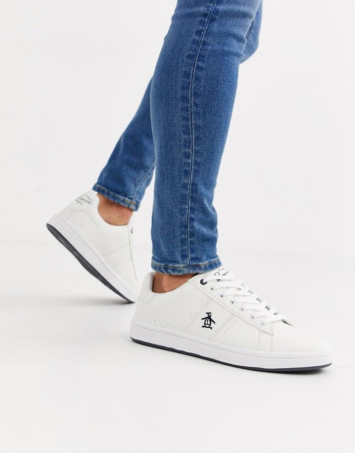 Original Penguin Steadman Retro Sneaker In White